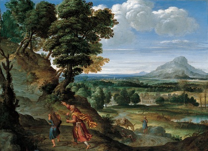 'Abraham_Leading_Isaac_to_Sacrifice',_oil_on_copper_painting_by_Domenichino.JPG